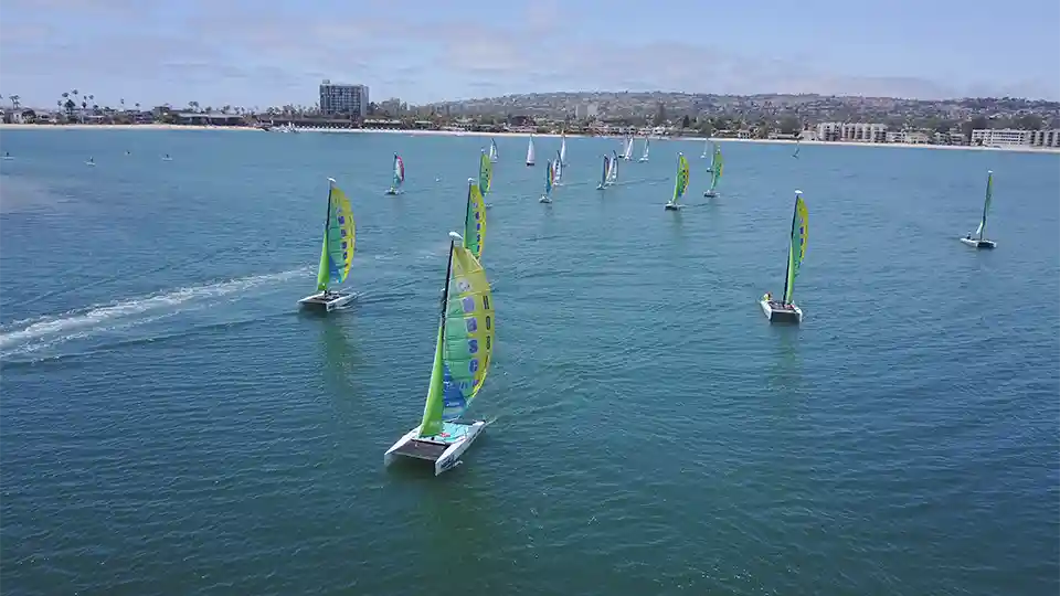 Sailboat rental on San Diego Bay